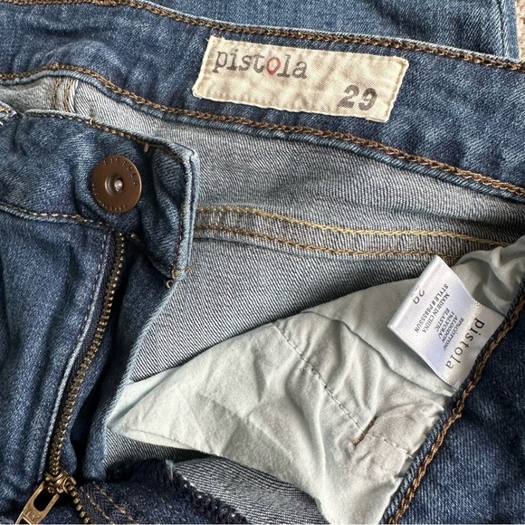 Pistola (29) Tory Distressed Ankle Zip Skinny Jeans - Picture 9 of 14